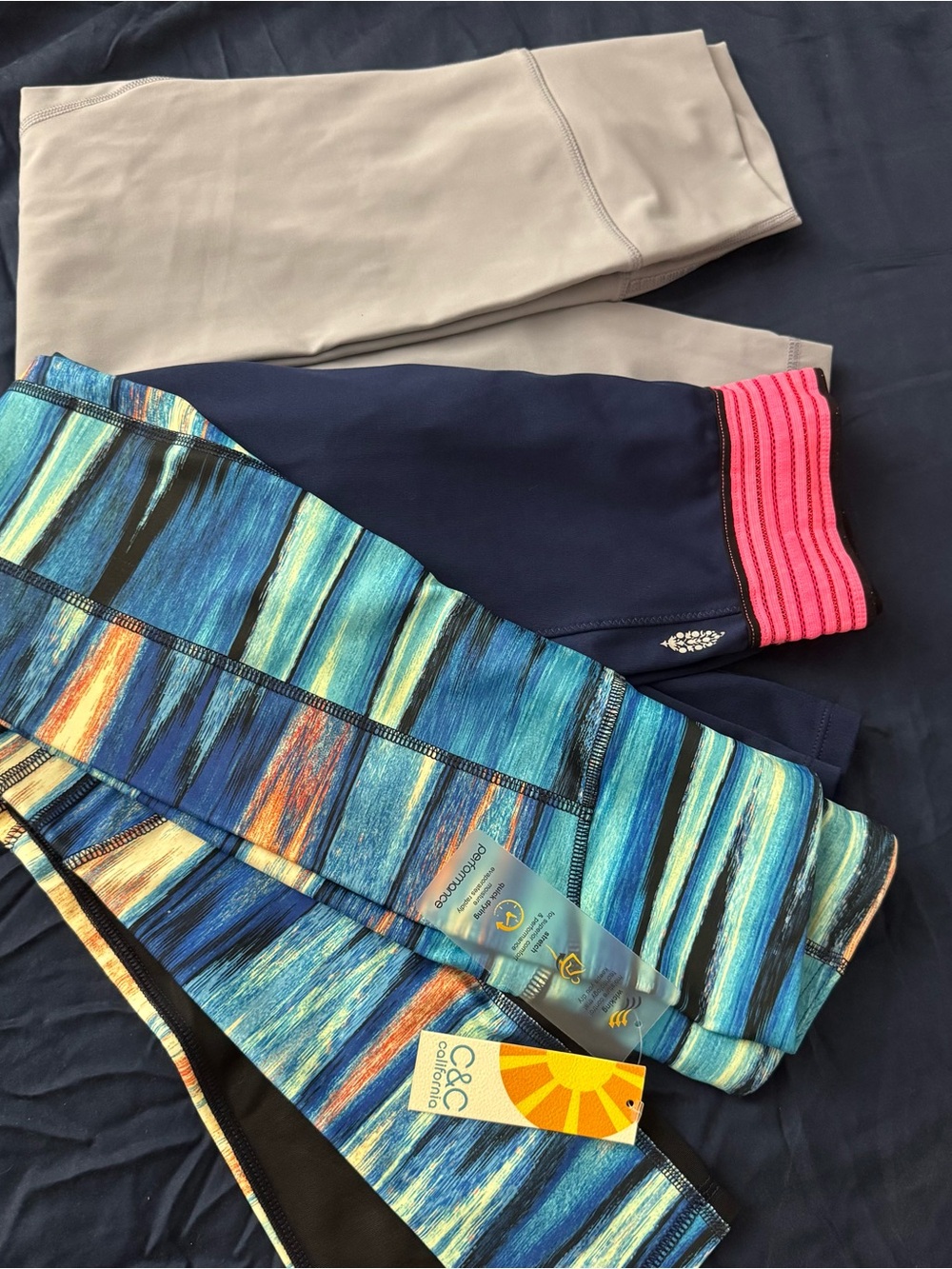 Bundle of three active leggings, XS